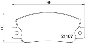 Bremseklosser sett, FIAT CROMA, LANCIA DEDRA, DELTA I, THEMA, THEMA SW, 5888939, 71770987, 792383, 792703, 792704, 793219, 793272, 79348