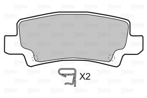 Bremseklosser sett, Bakaksel, TOYOTA COROLLA, COROLLA Kombi, COROLLA Sedan, 04466-02070, 04466-02160, 04466-YZZD9, 446602070, 446602160,
