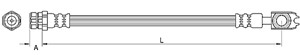 Bremseslange, Bak, Høyre, Venstre, AUDI,SEAT,SKODA,VW, 1K0 611 775D, 1K0 611 776
