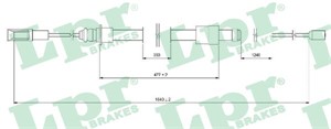 Kabel, parkeringsbremse, Bak, Høyre, Venstre, CITROËN C5 I, C5 II, C5 Break I, C5 Break II, 4745R5