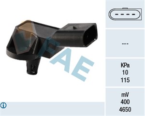 Sensor, sugerørtrykk, Bak, Innsugningsmanifold, Luftfilterhus, AUDI,SEAT,SKODA,VW, 027 998 041 1, 03C 906 051 E, 03C 906 051 F, 03C 906