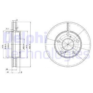 Bremseskive, Framaksel, TOYOTA CAMRY, PICNIC, SCEPTER Sedan, 43512-33020, 43512-33050
