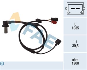 Sensor, hjulturtall, Framaksel, AUDI A6 C5, A6 C5 Avant, 4B0 927 803 C, ALS-424