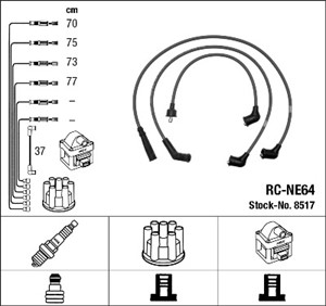 Tennledningssett, MAZDA 323 I, NISSAN BLUEBIRD, BLUEBIRD Hatchback, BLUEBIRD Station Wagon, DATSUN 140J, PRAIRIE, PRAIRIE PRO, 130689308