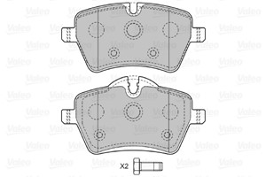 Bremseklosser sett, Framaksel, MINI, 34 11 6 770 251, 34 11 6 778 320, 34 11 9 804 735, 34116770251, 34116778320, 34119804735