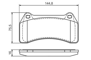 Bremseklosser sett, Framaksel, JAGUAR S-TYPE II, XJ, XK Cabriolet II, 2C2 24018, C2C 11648, C2C 2018, C2C 24018, C2C 8365