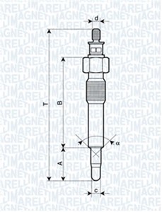 Glødeplugg, CHEVROLET,ISUZU,OPEL, 12 14 042, 12 14 085, 12 14 310, 12 14 315, 12 14 320, 5960 36, 8-94481-972-0, 8-97044-037-0, 94 481 9