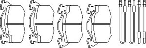 Bremseklosser sett, Framaksel, CITROËN AX, ZX, ZX Break, 95 666 970, E 172 008