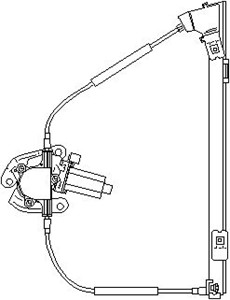 Vindusheis, Foran høyre, RENAULT MEGANE I, MEGANE Classic I, MEGANE Grandtour I, 7700 834 346
