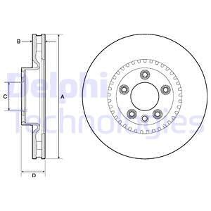 Bremseskive, Framaksel, PORSCHE CAYENNE, VW TOUAREG, 7L8 615 301A, 95535140300