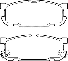 Bremseklosser sett, Bakaksel, MAZDA MX-5 II, N0Y7-26-48ZA, N0Y7-26-48ZB, N0Y9-26-43ZA, N0Y9-26-43ZB, NCY3-26-43Z, NCY3-26-48Z