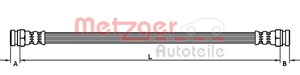 Bremseslange, Bak, Høyre, Venstre, HYUNDAI ATOS, 5873705000