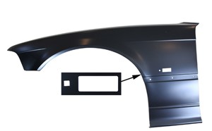 Skvettskjerm, Foran høyre, BMW 3 Cabriolet [E36], 3 Coupé [E36], 41 35 2 255 040, 41 35 8 122 236, 41 35 8 223 928