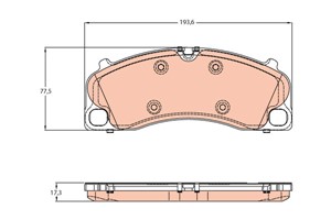 Bremseklosser sett, Framaksel, PORSCHE 911, 911 Cabriolet, 911 Targa, BOXSTER, BOXSTER Spyder, CAYMAN, 991 351 948 02