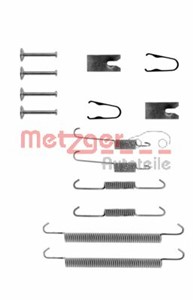 Tilbehørsett, bremsesko, Bak, Bakaksel, TOYOTA AVENSIS, AVENSIS Kombi, AVENSIS Liftback