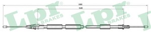 Kabel, parkeringsbremse, Bak, Venstre, CITROËN XSARA PICASSO, 4745W0, 9643731880