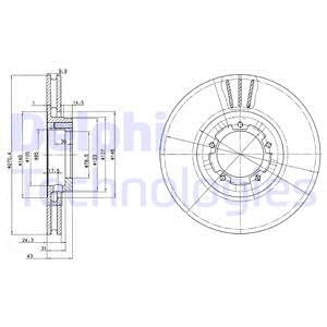 Bremseskive, Framaksel, FORD TRANSIT Buss, TRANSIT Flak/chassi, TRANSIT Skåp, TRANSIT TOURNEO Buss, 5025611