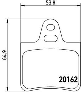 Bremseklosser sett, CITROËN XANTIA, XANTIA Skåp / kombi, XM, XM Break, 0000425172, 1617255680, 425172, 425183, 95651047, 95654085, 95659