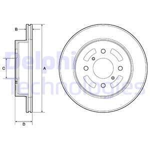 Bremseskive, SUZUKI IGNIS I, IGNIS II, IGNIS III, 55311-80G00, 5531180G01, 55311-80G02, 55311-80G03