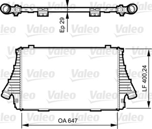 Ladeluftkjøler, FIAT CROMA, 51749913, 51782907