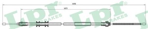 Kabel, parkeringsbremse, Bak, Høyre, NISSAN KUBISTAR Skåp, RENAULT KANGOO, KANGOO Express, 7700311701