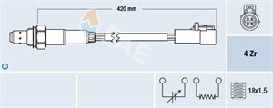 Lambdasonde, Foran, FORD FIESTA IV, FIESTA V, FORD USA EXPLORER, MAZDA 121 III, 027 906 265 5, 1 E05-18-861 A, 1 E05-18-861, 1113382, 35