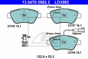 Bremseklosser sett, Framaksel, FIAT BRAVO II, SIENA, STILO, STILO Multi Wagon, STILO VAN, 77362091, 77362194, 77364588, 9949273