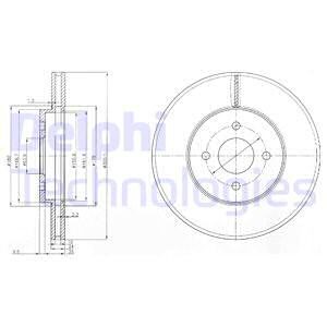 Bremseskive, FORD FOCUS I, FOCUS Turnier I, 2M5V1125AA, 2M5V1125AB, 4328921, 4410264
