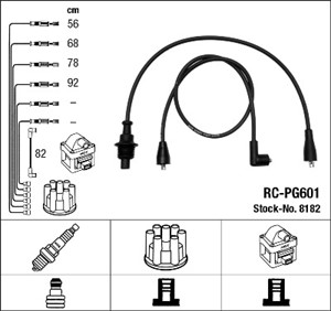 Tennledningssett, PEUGEOT 205 I, 205 II, 305 II, 305 Break II, 309 I, 309 II, 405 I, 405 Break I, 5967.C3, 5967.K7