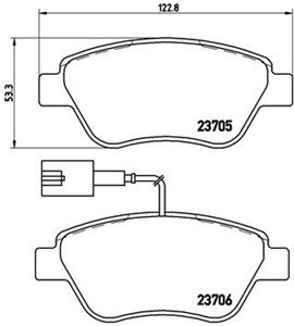 Bremseklosser sett, Framaksel, ALFA ROMEO,FIAT,LANCIA, 0000071772224, 0000077362091, 0000077362548, 0071770082, 71752983, 71754802, 7177