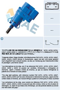 Bremselysbryter, MAZDA 2, 3, 3 Sedan, 5, 6 Hatchback, 6 Kombi, 6 Sedan, BP4K-66-490A
