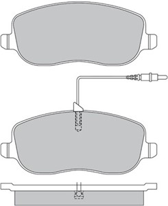Bremseklosser sett, Framaksel, CITROËN,FIAT,LANCIA,PEUGEOT, 4252.20, 4252.31, 4254.57, 77362236, 9949552