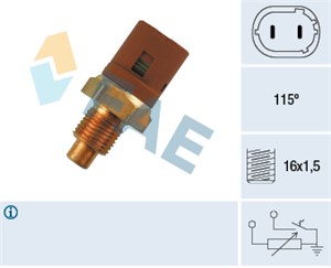 Kjølevæsketemperatursensor, RENAULT TRAFIC Buss, TRAFIC Flak/chassi, TRAFIC Skåp, 37H 4266, 77 00 805 266