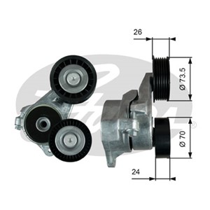 Strammerull, kilerem med ribber, FORD C-MAX, FOCUS II, FOCUS C-MAX, FOCUS Sedan II, FOCUS Turnier II, 1367254, 4M5Q6A228ED