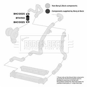 Ladeluftslange, Bak, Høyre, Øvre, FORD GALAXY I, SEAT ALHAMBRA, CORDOBA, IBIZA II, INCA, TOLEDO I, VW GOLF III, SHARAN, 1H0145972, 3A014