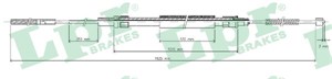 Kabel, parkeringsbremse, Høyre, Venstre, VW PASSAT B3/B4, PASSAT B3/B4 Variant, 357609721