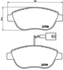 Bremseklosser sett, Framaksel, ABARTH,FIAT,LANCIA,OPEL,VAUXHALL, 1605157, 1605181, 425408, 51928528, 6001073136, 71752990, 71754803, 717
