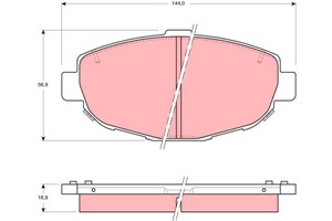 Bremseklosser sett, Framaksel, LEXUS GS, SC Cabriolet, 04465-30110, 04465-30270, 04491-30340, 04491-30341, 446530110, 449114320