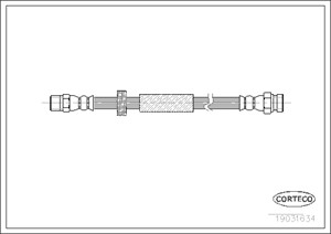 Bremseslange, Bak, Bakaksel, Kjøretøysiden, SEAT ALHAMBRA, VW SHARAN, 7M0611775E