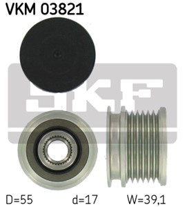 Frihjul, dynamo, MERCEDES-BENZ, 611 150 01 60, 611 155 02 15