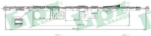 Kabel, parkeringsbremse, Venstre, HONDA ACCORD V, ACCORD Aerodeck IV, ACCORD Aerodeck V, ACCORD Coupé IV, ACCORD Coupé V, ROVER 600 I, 4