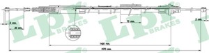 Kabel, parkeringsbremse, Bak, Høyre, Venstre, MG MG ZT, MG ZT- T, ROVER 75, 75 Tourer I, GVC902399