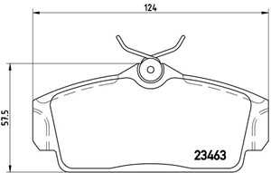 Bremseklosser sett, Framaksel, NISSAN ALMERA II, ALMERA Hatchback II, PRIMERA, PRIMERA Hatchback, PRIMERA Traveller, 410602F525, 410602F