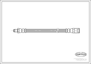Bremseslange, Bakaksel, Hjulside, IVECO DAILY Flak/chassi III, 500327226