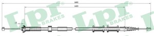 Kabel, parkeringsbremse, Bak, Høyre, ABARTH GRANDE PUNTO, ALFA ROMEO MITO, FIAT GRANDE PUNTO, 55700927
