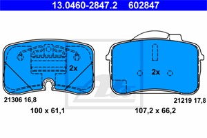 Bremseklosser sett, Framaksel, AUDI 100 C4 Avant, 100 C4 Sedan, 200 C3 Avant, 200 C3 Sedan, V8, 441 698 151 A, 441 698 151 B, 441 698 15