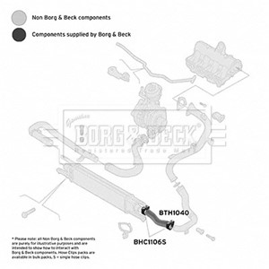 Ladeluftslange, Foran, Venstre, Øvre, FIAT DOBLO Buss, DOBLO Cargo, DOBLO Flak/chassi, 51810956