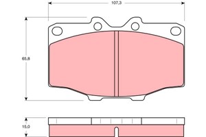 Bremseklosser sett, Framaksel, TOYOTA 4 RUNNER I, HILUX Pick-up III, HILUX Pick-up IV, LAND CRUISER, LAND CRUISER Pick-up, 04465-35170,