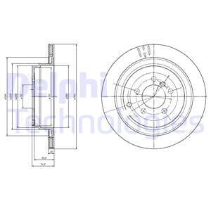 Bremseskive, Bakaksel, LAND ROVER RANGE ROVER III, RANGE ROVER SPORT I, LR017804, LR031844, SDB500201, SDB500202, SDB500203, SDB500230
