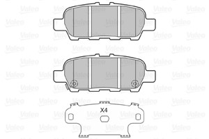 Bremseklosser sett, Bakaksel, INFINITI,NISSAN,SUZUKI, 5580077K00, 55800-77K00, 5580077-K00, 5580077K01, 5580077-K01, 5580077K02, 5580077